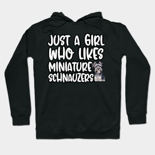 Just A Girl Who Likes Miniature Schnauzers Hoodie